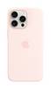 Apple Silicon Case MagSafe Backcover per cellulare Apple iPhone 15 Pro Max Rosa chiaro Carica induttiva, Anti urti MT1U3ZM/A