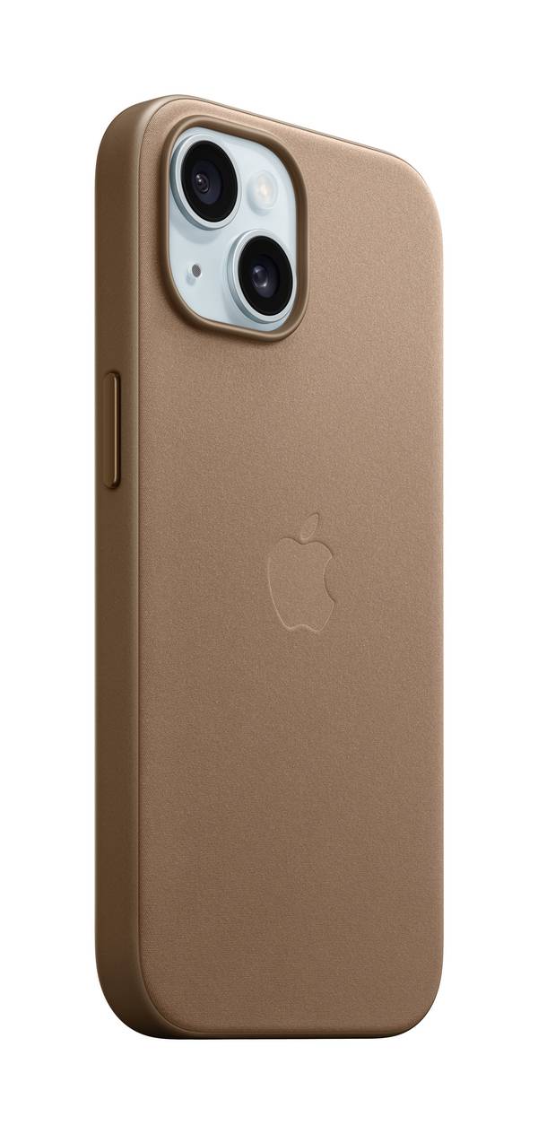 Apple Finewoven Case Backcover per cellulare Apple iPhone 15 Grigio tortora Carica induttiva, Anti urti MT3C3ZM/A