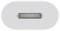 Un connettore USB-C visto dall'alto, mostra la forma ellittica e i contatti interni con disposizione simmetrica.