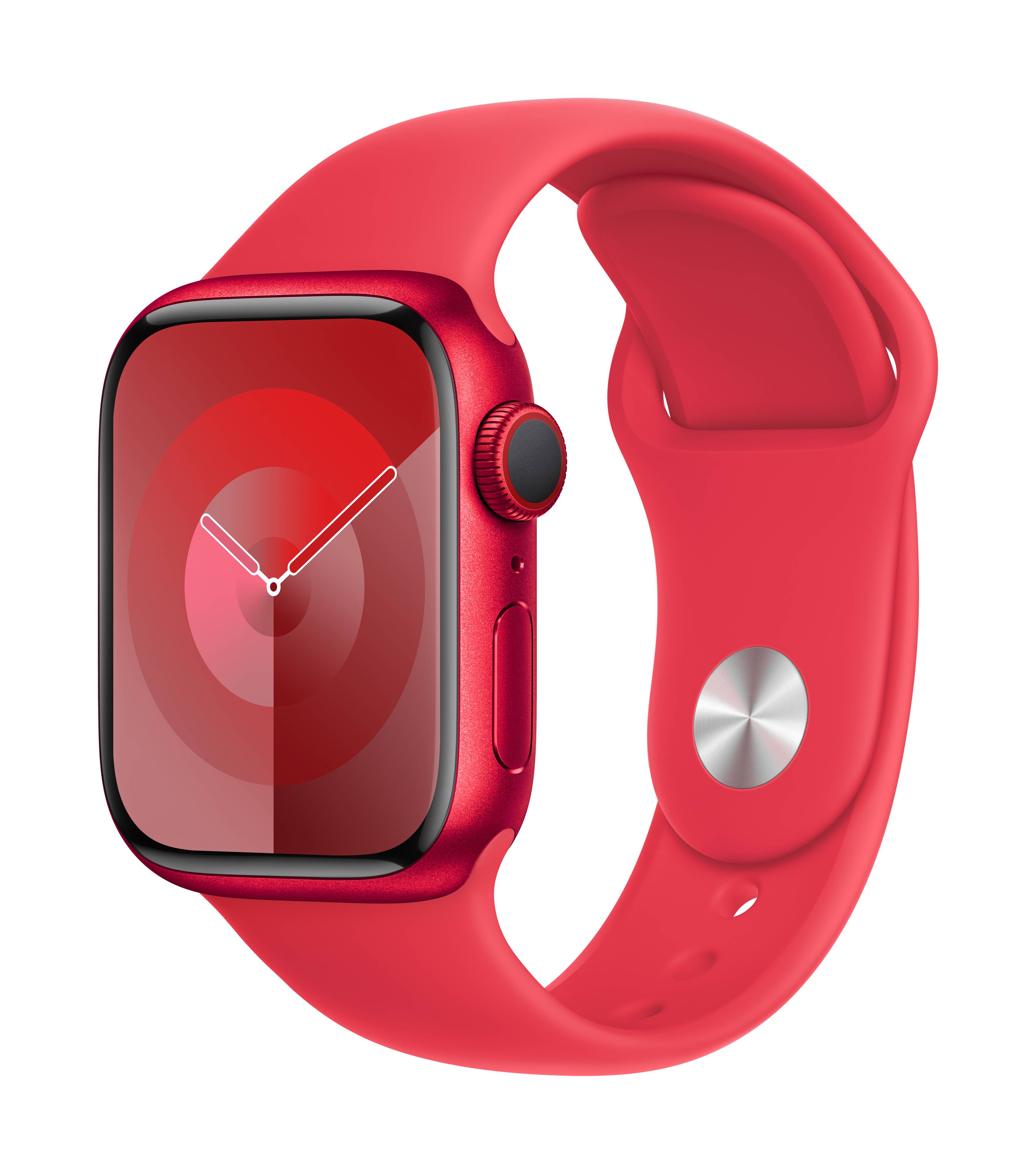 Apple Watch Series 9 GPS + Cellular 41 mm Cassa in alluminio Cinturino sport (PRODUCT) RED™ M/L-1