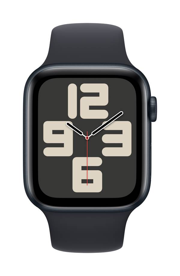 Apple Watch SE (2023) GPS 44 mm Cassa in alluminio Cinturino sport Midnight M/L