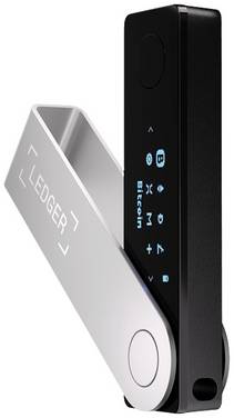 Ledger Nano X Hardware Wallet Nero (opaco) USB-A, Bluetooth 1 pz. LNX-DEON