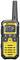 Pratico walkie-talkie giallo e nero con display digitale e multiple funzioni. Nome del marchio 'Midland' visibile in alto.