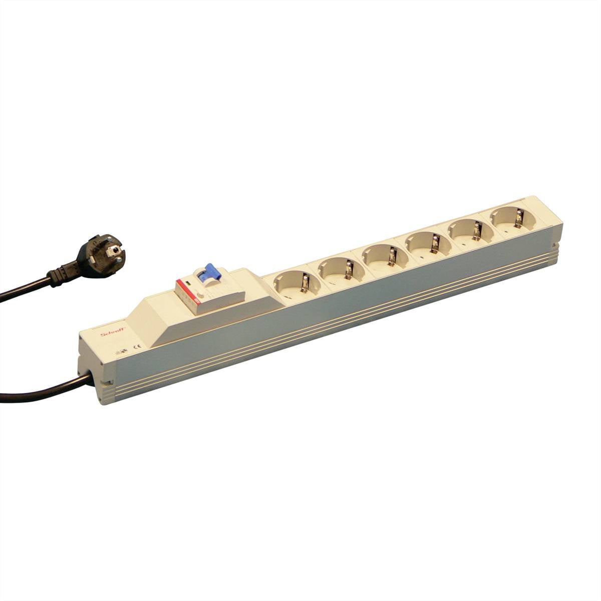nVent SCHROFF 60110216 19 pollici Multipresa per armadio rack 1 U Presa schuko Grigio
