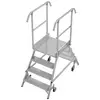 Krause 821089 Alluminio Scala con piattaforma Mobile, Montaggio con utensili Altezza operativa max: 3 m Alluminio 40.5 kg