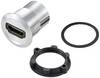 TRU COMPONENTS TC-11980452 Presa adattatore per pannello HDMI Presa HDMI Presa HDMI Argento Contenuto: 1 pz.