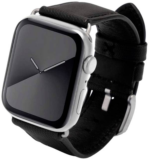 JT Berlin Watchband Wannsee Bracciale 42 mm, 44 mm, 45 mm, 49 mm M Nero, Argento Watch Series 1, Watch Series 2, Watch Series 3, Watch Series 4, Watch Series 5, Watch Series 6, Watch Serie 7, Watch Series 8, Watch Series 9, Watch SE, Watch Ultra 2