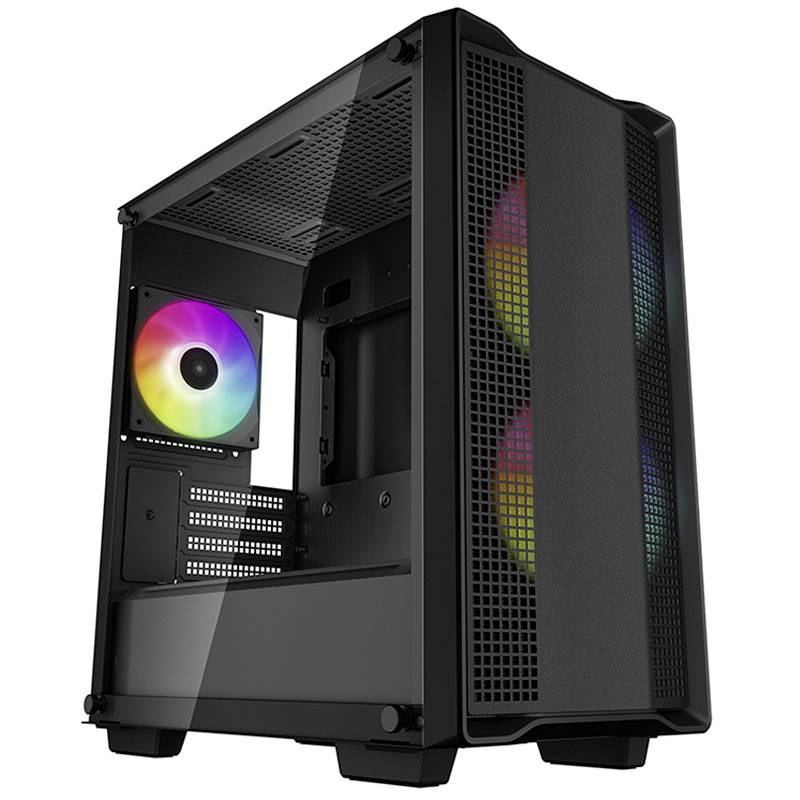 DeepCool CC360 ARGB Mini Tower Nero (DeepCool CC360 ARGB, Black, Mini Tower Chas-0