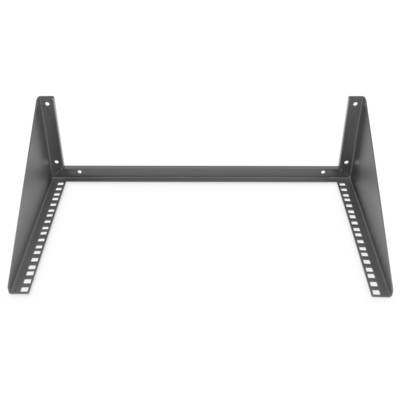 Angolari metallici a forma di L, con fori simmetrici lungo i lati, idonei per il montaggio di scaffali o dispositivi tecnici.