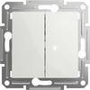 Schneider Electric Commutatore doppio Asfora Bianco (RAL 9003) EPH0670121D 1 pz.
