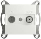 Schneider Electric Presa passante TV-SAT Asfora Bianco (RAL 9003) EPH3470321D 1 pz.