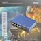 Switch Fast Ethernet PoE industriale con 8+2 porte di DIGITUS, modello DN-651147. Supporta PoE, protezione ESD e un intervallo di temperatura da -40° a 80°C.