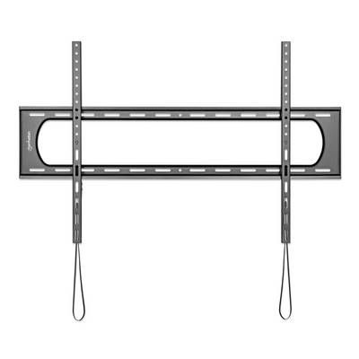 Supporto da parete per televisori a schermo piatto, realizzato in metallo con fori allungati per una regolazione flessibile.