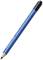 Matita blu Staedtler Mars Lumograph digital Jumbo con punta nera e cappuccio, inclinata verso l'alto a destra.