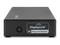 Una stazione di docking station DisplayLink nera con un interruttore di rete sul lato frontale e la scritta '4K Plug and Display'.