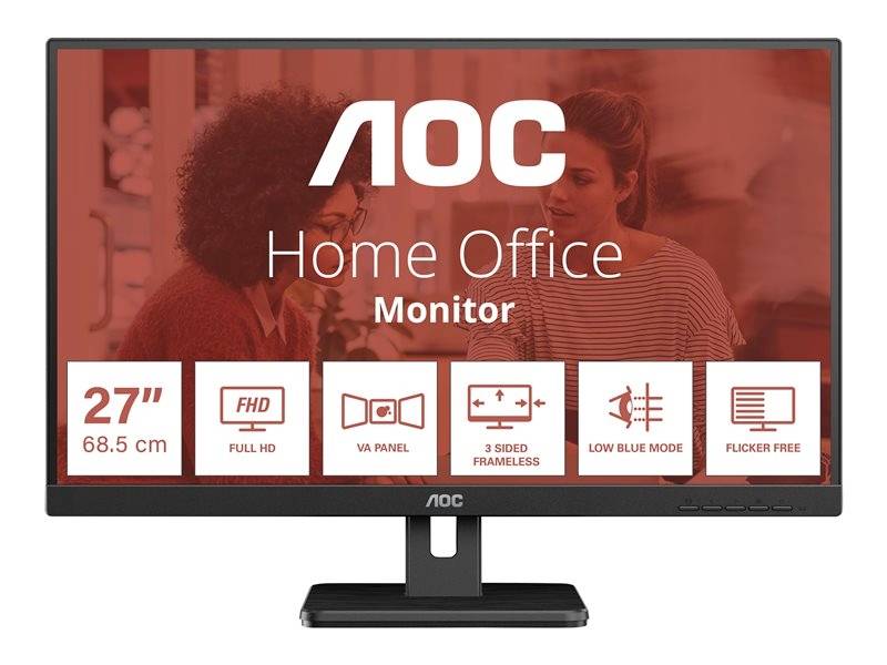 AOC Essential-line 27E3UM Monitor LED ERP E (A - G) 68.6 cm (27 pollici) 1920 x 1080 Pixel 16:9 4 ms DisplayPort VA LED