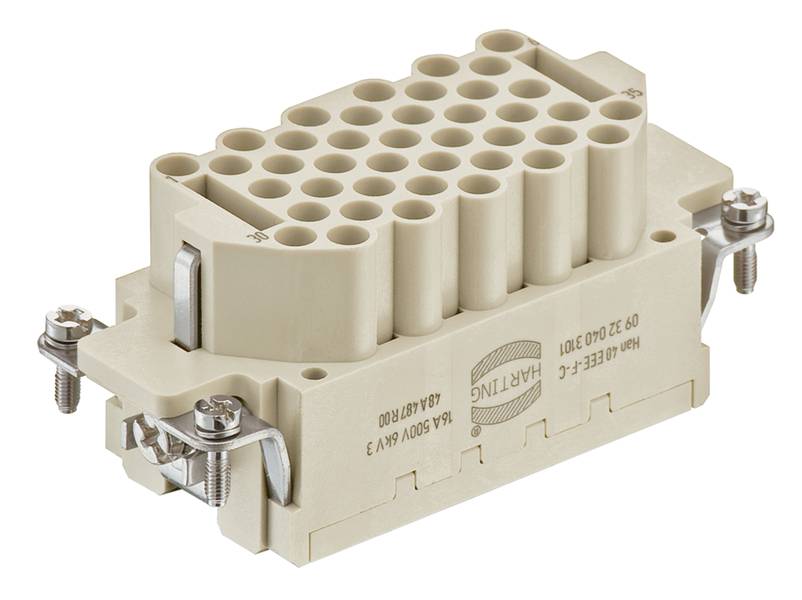 HARTING 09322403101 Inserto maschio Han® E 40 + PE A crimpare 1 pz. Pezzo