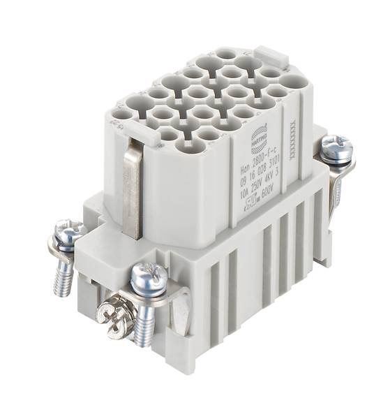 HARTING 09160283101 Inserto maschio Han® DD 28 + PE A crimpare 1 pz.