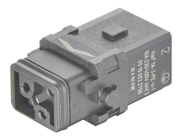 HARTING 09100032706 Inserto maschio Han® 1A 3 + PE A vite 1 pz. Pezzo
