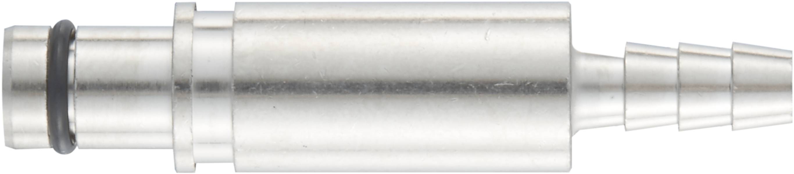 Connettore metallico per tubi filettato con guarnizione, idoneo per il collegamento di tubi in applicazioni tecniche.