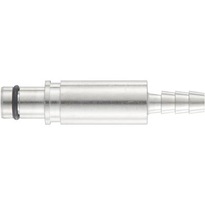 Connettore metallico per tubi filettato con guarnizione, idoneo per il collegamento di tubi in applicazioni tecniche.