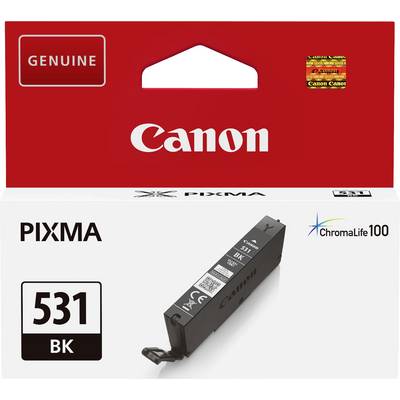Cartuccia d'inchiostro Canon PIXMA 531 BK originale, ChromaLife100, inchiostro nero, in confezione.