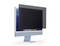 Un monitor del computer mostra una schermata di protezione parzialmente sovrapposta per ridurre l'abbagliamento e la visibilità.