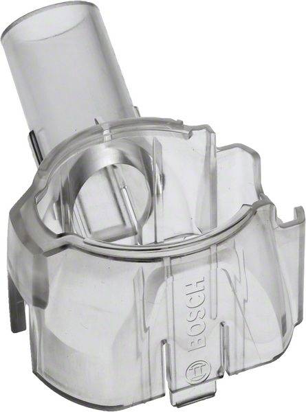 Accessorio trasparente in plastica con il logo 'Bosch'.