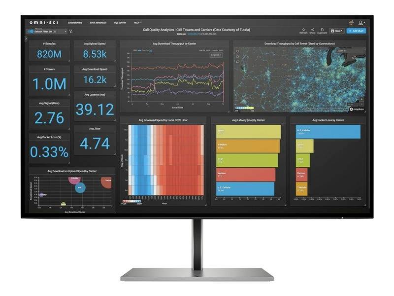 HP Z27q G3 Monitor LED ERP F (A - G) 68.6 cm (27 pollici) 2560 x 1440 Pixel 16:9 5 ms HDMI ™, DisplayPort, USB-B, USB 3.1 IPS LED