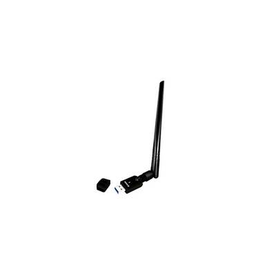 Adattatore USB-WLAN con antenna removibile, idoneo per connessione di rete wireless. Collegabile tramite porta USB 3.0.