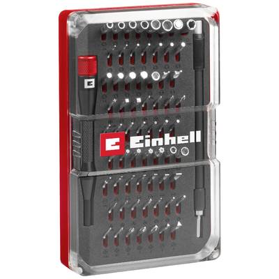 Einhell Präzisions- und Elektronik-Reparatur-Set 115030 Kit inserti 66 parti Croce Phillips, Taglio, Profilo a T, Brugol