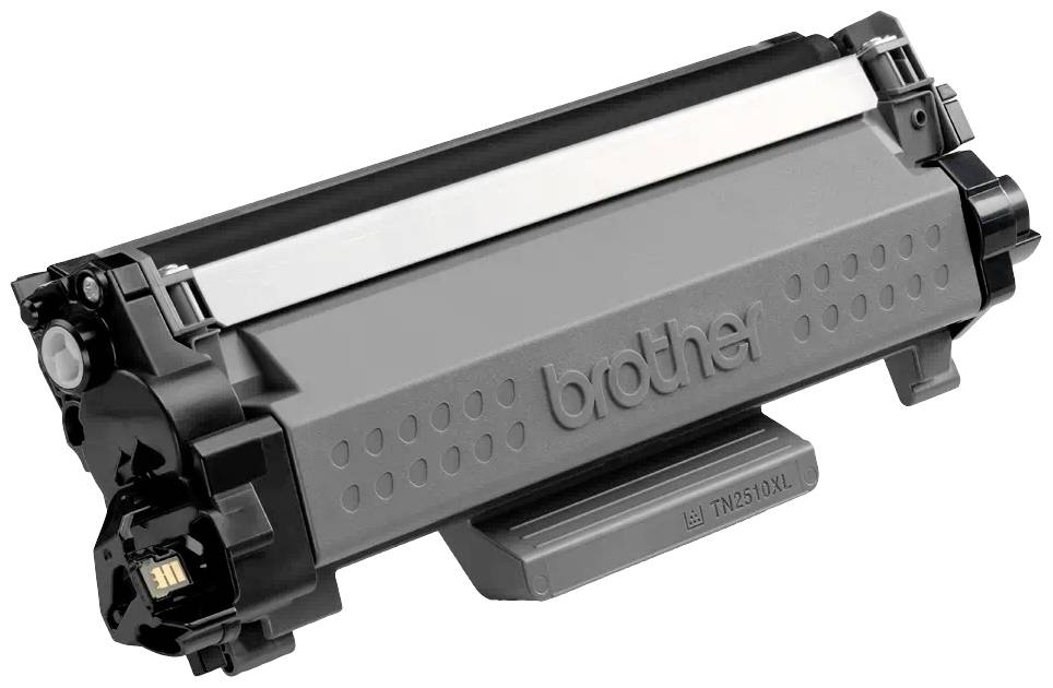 Cartuccia toner grigia con la scritta 'brother'. Modello TN-2530XL.