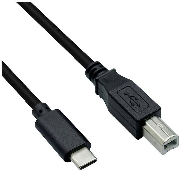 ROLINE Cavo USB 2.0 tipo C, C - B, ST/ST, nero, 3 m
