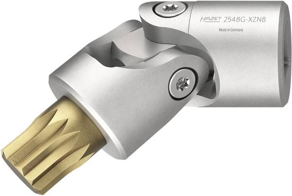 Hazet 2548G-XZN8 2548G-XZN8 Inserto snodato per chiave a bussola   Impronta (cacciavite) 1/4" (6.3 mm) 39.5 mm 1 pz.