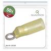 Quadrios 23C526 Capocorda ad anello Sezione Max=6 mm² Ø foro=4.3 mm Parzialmente isolato Giallo 50 pz.