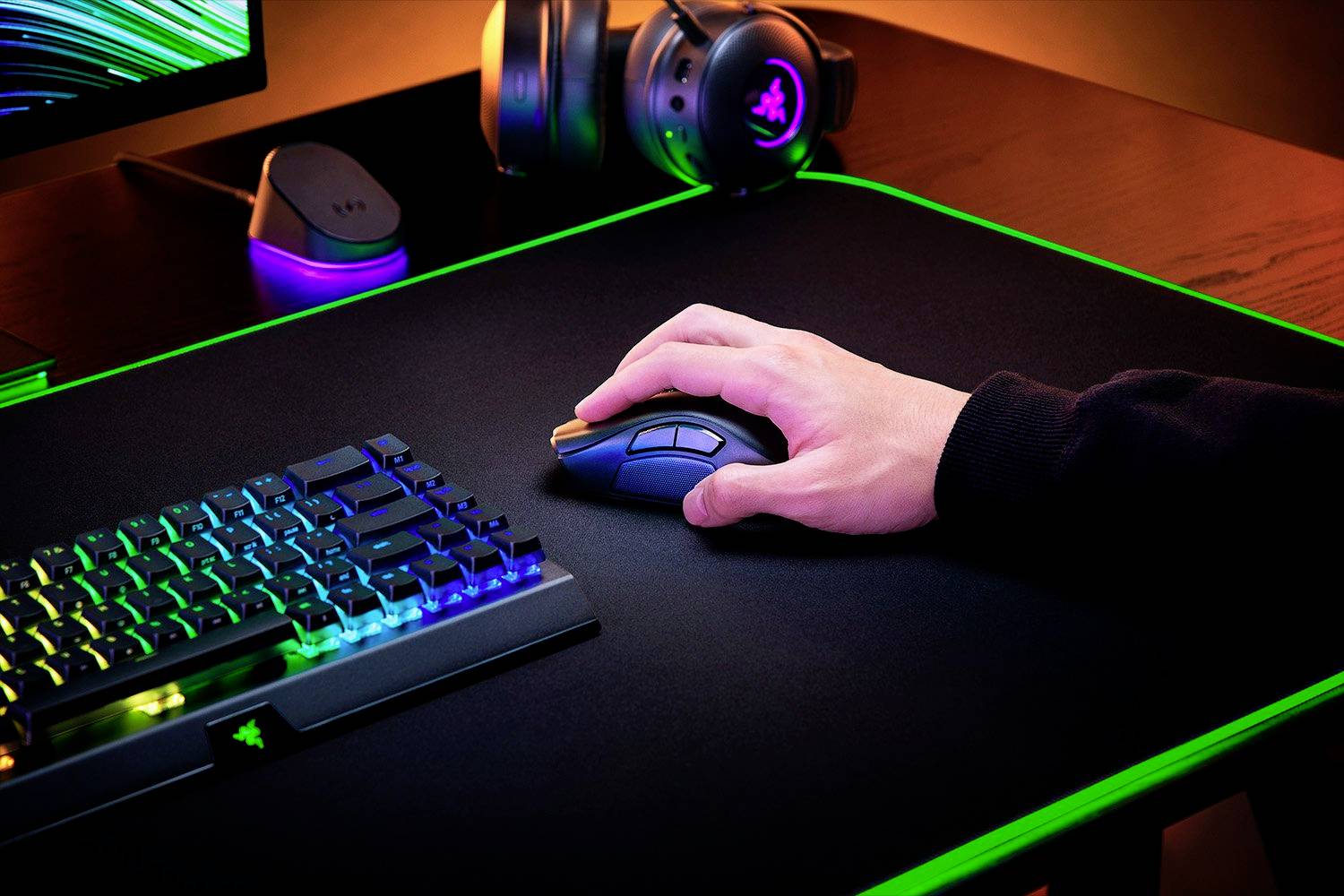 Razer Naga V2 Pro Maus rechts RF Wireless + Bluetooth + USB Type-C Optisch 30000 DPI (RZ01-04400100-R3G1)-5