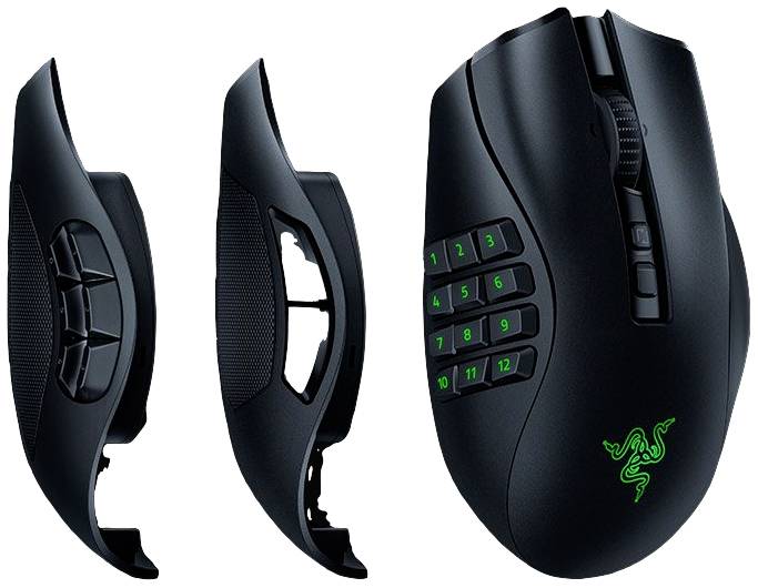 Razer Naga V2 Pro Maus rechts RF Wireless + Bluetooth + USB Type-C Optisch 30000 DPI (RZ01-04400100-R3G1)-1