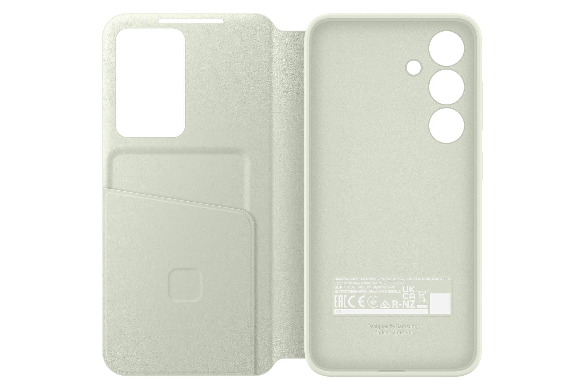 Samsung Smart View Wallet Custodia a libro Booklet Samsung Galaxy S24 Verde chiaro Anti urti EF-ZS921CGEGWW-4