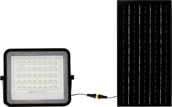 V-TAC VT-80W 7823 Faro a LED, Modulo solare  10 W Bianco freddo  Nero