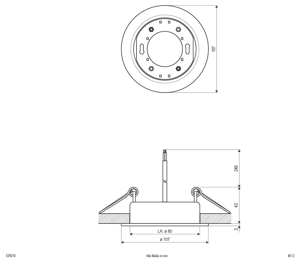 EVN 539214 539214 Faretto da soffitto-2