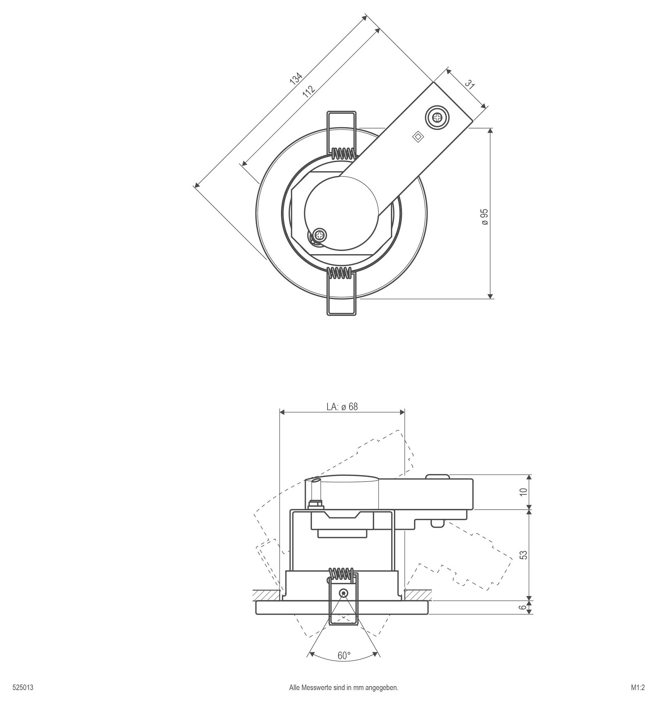EVN 525013 525013 Faretto da soffitto 50 W-2