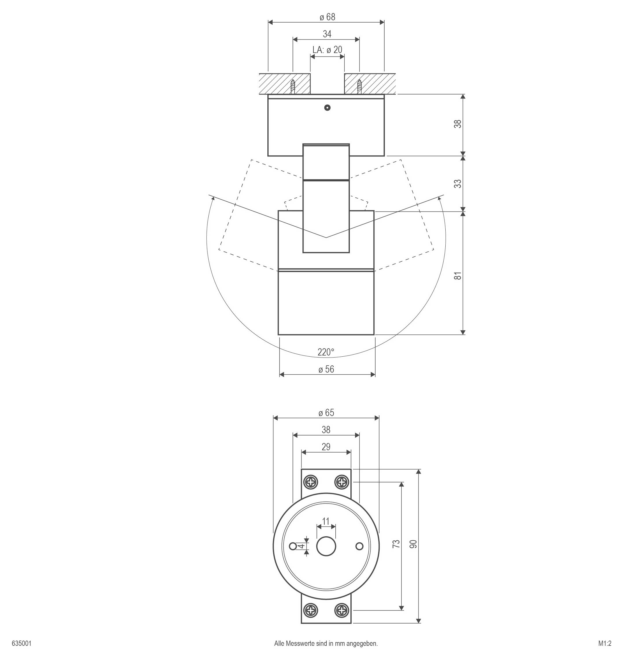 EVN 635001 635001 Faretto da soffitto-2