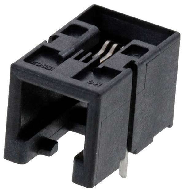 Molex Cat 3 Mod Jack/Plug 855025009 Presa Numero di poli 4P4C Nero 1 pz.