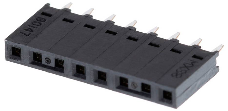 Connettore femmina da incasso (standard) Molex Totale poli 8 Passo: 2.54 mm 901471108 1 pz. Tubo