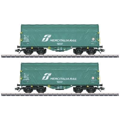 Märklin 47228 Kit di 2 vagoni a telone scorrevole H0 Shimmns di Mercitalia Rail S. 