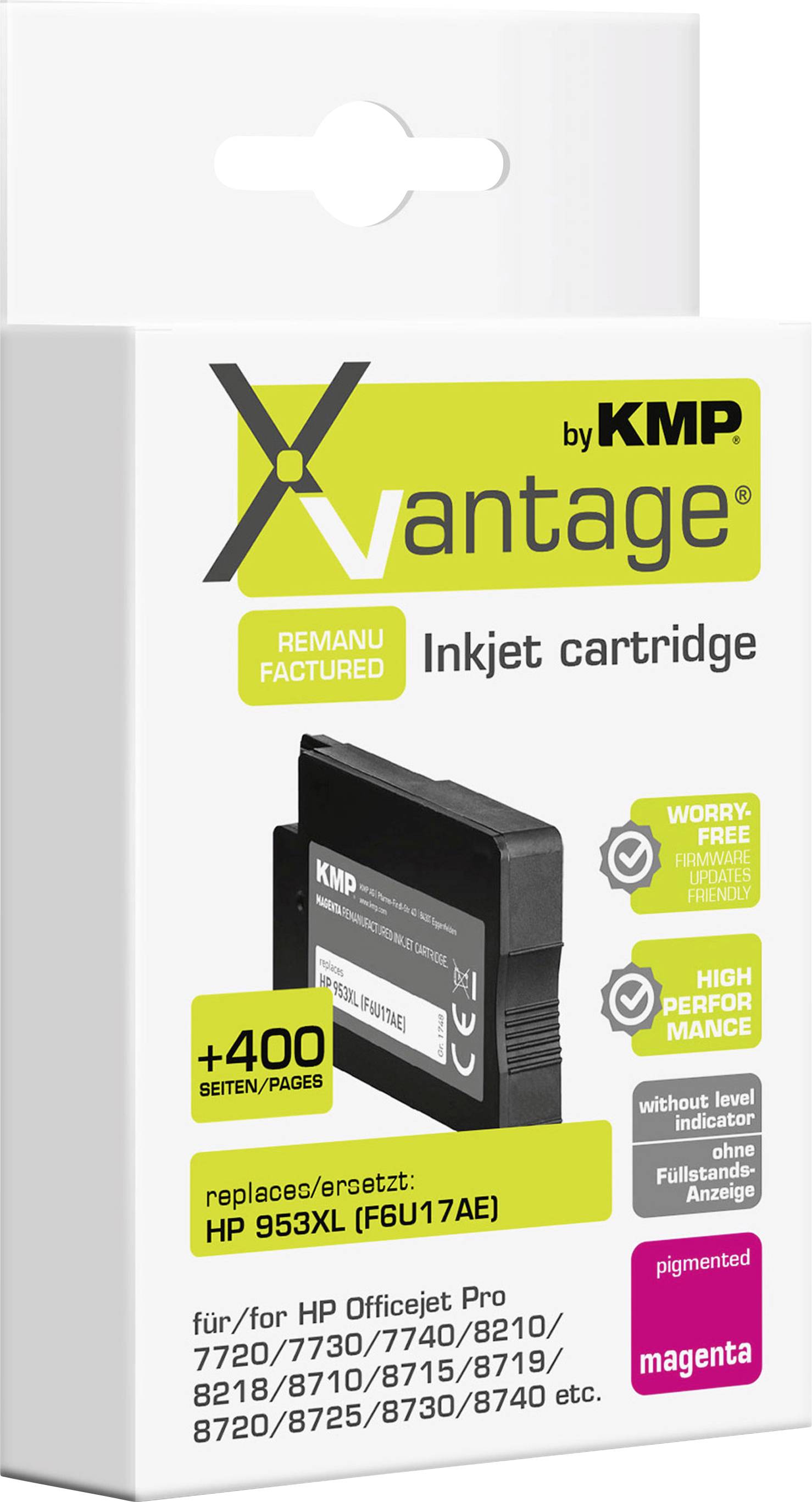 'Xvantage by KMP cartuccia inkjet rigenerata, magenta, sostituisce HP 953XL. Caratteristiche: +400 pagine, affidabile, alte prestazioni.'
