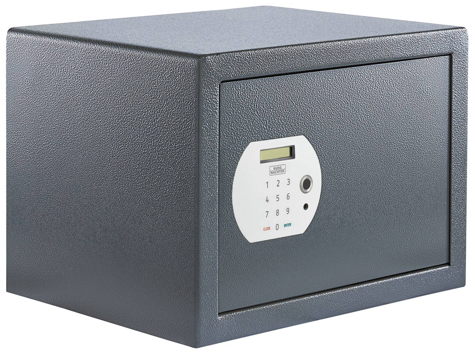 Burg Wächter 49080 PS 130 E FP Cassaforte per mobili Serratura con impronte digitali, Serratura a combinazione numerica
