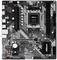 Una scheda madre ASRock con più connettori e componenti, tra cui slot PCIe, banchi di RAM e un socket per CPU.