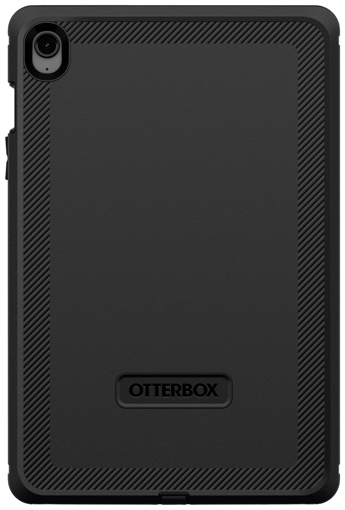 Custodia OtterBox nera per tablet, design robusto con angoli rinforzati e lati strutturati per una presa migliore.