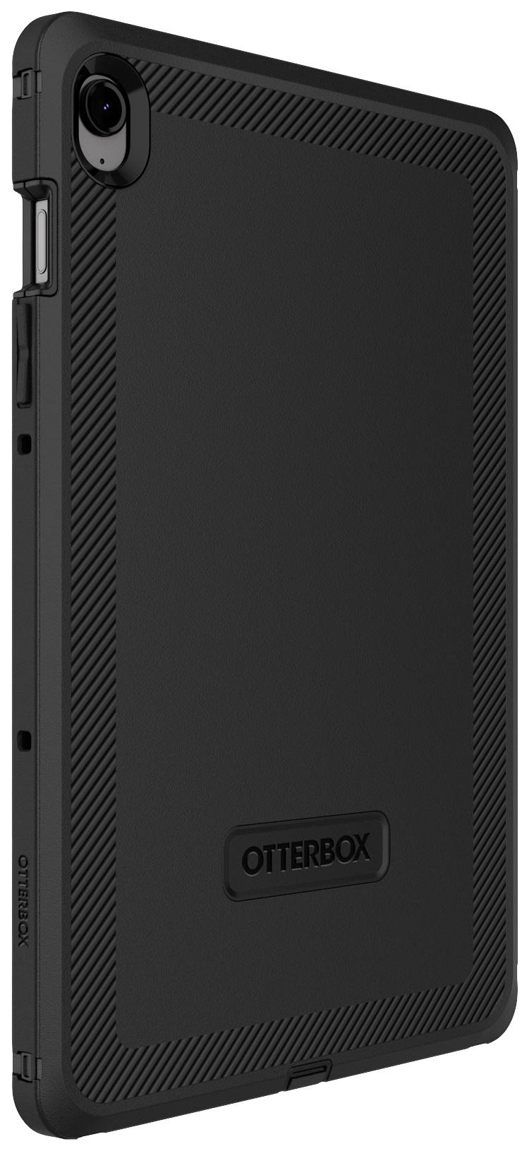 Custodia protettiva Otterbox nera per tablet, design sottile con bordo strutturato.